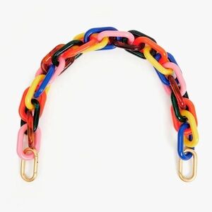 Clare V multicolor resin chain strap. Worn once!